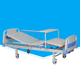 Ruchome ręczne łóżko szpitalne Wytrzymałe z stołem obrotowym Abs Rozmiar niestandardowy