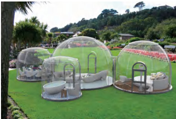 Panoramiczny namiot z kopułą geodezyjną z PC dla parku ekologicznego