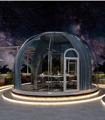 5m PC Bubble Geodesic Dome Glamping Tent w pełni przezroczysty kolor