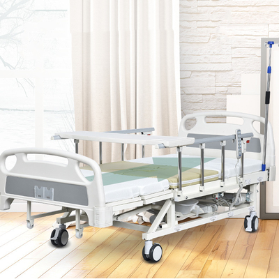Składane łóżko szpitalne Guardrail z obrotowymi szynami bocznymi