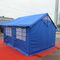 Rozszerzony namiot wojskowy / szpitalny o powierzchni 30 m2 Odporny na promieniowanie UV Niebieski kolor