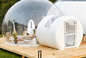 Okrągły, nadający się do recyklingu nadmuchiwany namiot bąbelkowy o średnicy 15 m, przezroczysty namiot zewnętrzny