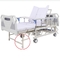 Elektryczne łóżko szpitalne z 4 kółkami z obrotowymi szynami bocznymi